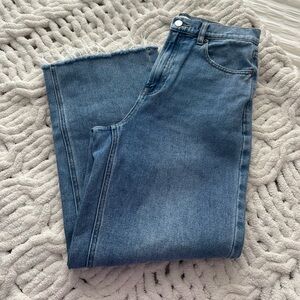 PacSun jeans wide leg crop